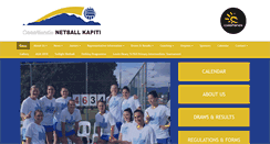 Desktop Screenshot of netballkapiti.org.nz