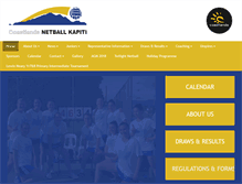 Tablet Screenshot of netballkapiti.org.nz